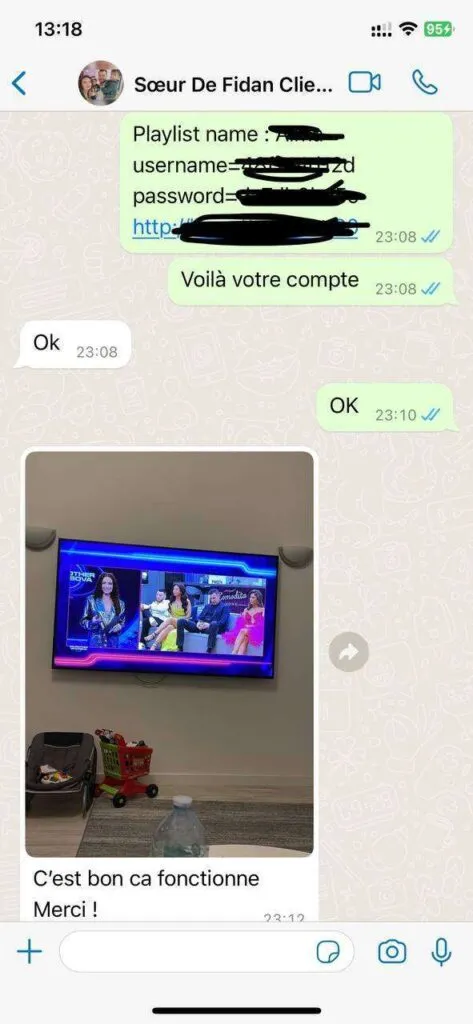 Capture de conversation d’assistance fournie